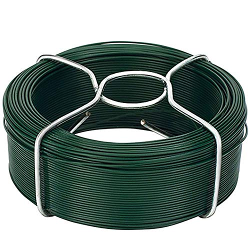 Amagabeli 50M X 1,15 mm X 6 Piezas Bobina de Alambre de jardín Cable de Planta Recubierto de PVC WR8