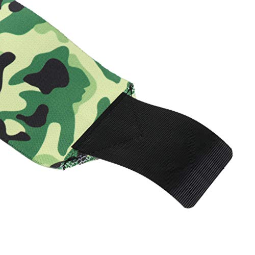 Amagogo Muñequeras Deportivas con Estilo Tirantes Muñequeras de Levantamiento de Pesas - Camuflaje Verde