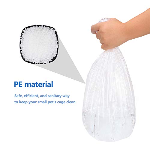 Amakunft Forro desechable para jaula de conejo, forro de jaula de conejo, ropa de cama de animales pequeños, bolsas de basura para conejo, conejo, hámster, erizo