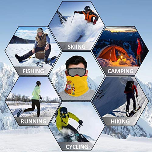 Amanda Horatio Polainas para el cuello de España, forro polar elástico para clima frío, máscara para hombre y mujer, talla única Amanda Horatio Polainas para el cuello de España, forro polar elástico para clima frío, máscara para hombre y mujer, talla única