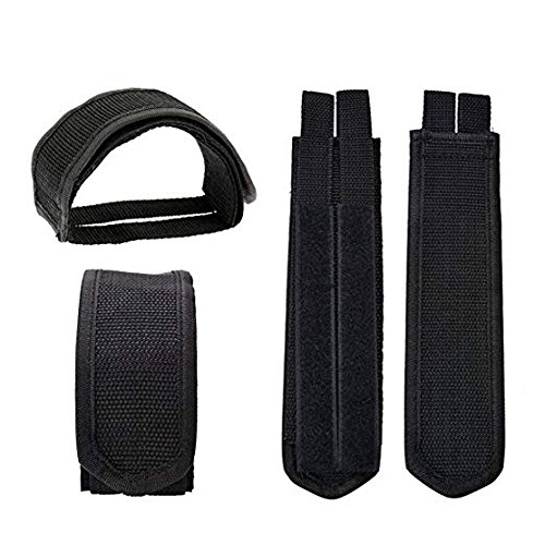 Amasawa Correas de Pedales(4 Pcs),2 par de Pedales de Bicicleta Pedales Toe Clips Straps Cinta Correas de Velcro para Fijo Gear Bike, Negro.