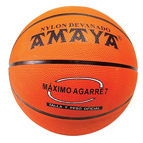 Amaya Sports - Balón de mini-baloncesto caucho, talla 6, color naranja