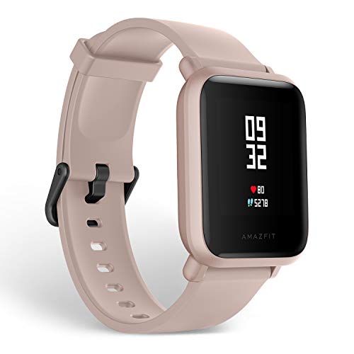 Amazfit Bip Lite Smartwatch Reloj inteligente,Rastreador con monitor cardíaco y de gimnasia,Batería útil de 45 días,Sumergible 3 ATM con Andriod y iOS-Rosa Amazfit Bip Lite Smartwatch Reloj inteligente,Rastreador con monitor cardíaco y de gimnasia,Batería útil de 45 días,Sumergible 3 ATM con Andriod y iOS-Rosa