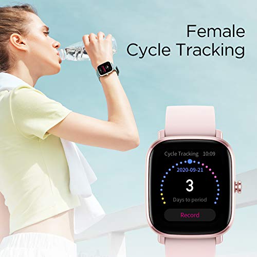 Amazfit GTS 2 Mini Reloj Inteligente Smartwatch Fitness Duración de Batería de 14 días más de 70 Modos Deportivos Medición del Nivel de SpO2 Monitorización de Frecuencia Cardíaca Sueño y Estrés (Pink)