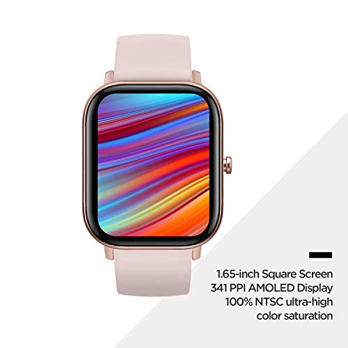 Amazfit GTS Reloj Smartwactch Deportivo | 14 días Batería | GPS+Glonass | Sensor Seguimiento Biológico BioTracker™ PPG | Frecuencia Cardíaca | Natación | Bluetooth 5.0 (iOS & Android) Pink - Rosa Amazfit GTS Reloj Smartwactch Deportivo | 14 días Batería | GPS+Glonass | Sensor Seguimiento Biológico BioTracker™ PPG | Frecuencia Cardíaca | Natación | Bluetooth 5.0 (iOS & Android) Pink - Rosa