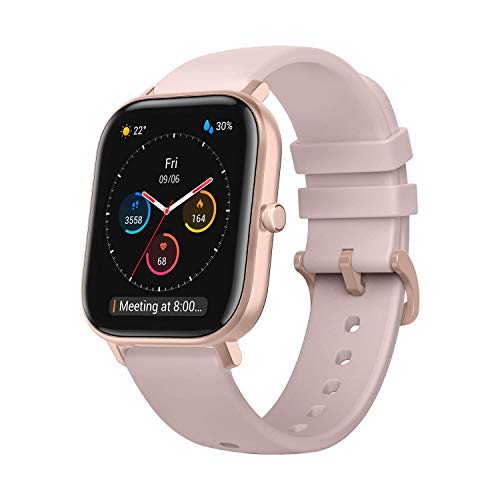 Amazfit GTS Reloj Smartwactch Deportivo | 14 días Batería | GPS+Glonass | Sensor Seguimiento Biológico BioTracker™ PPG | Frecuencia Cardíaca | Natación | Bluetooth 5.0 (iOS & Android) Pink - Rosa