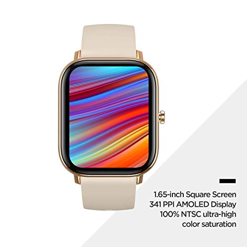 Amazfit GTS Reloj Smartwactch Deportivo | 14 días Batería | GPS+Glonass | Sensor Seguimiento Biológico BioTracker™ PPG | Frecuencia Cardíaca | Natación | Bluetooth 5.0 (iOS & Android) GOLD Amazfit GTS Reloj Smartwactch Deportivo | 14 días Batería | GPS+Glonass | Sensor Seguimiento Biológico BioTracker™ PPG | Frecuencia Cardíaca | Natación | Bluetooth 5.0 (iOS & Android) GOLD