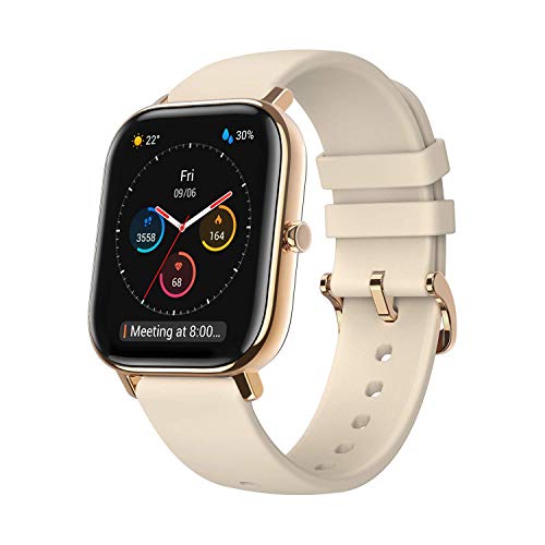 Amazfit GTS Reloj Smartwactch Deportivo | 14 días Batería | GPS+Glonass | Sensor Seguimiento Biológico BioTracker™ PPG | Frecuencia Cardíaca | Natación | Bluetooth 5.0 (iOS & Android) GOLD Amazfit GTS Reloj Smartwactch Deportivo | 14 días Batería | GPS+Glonass | Sensor Seguimiento Biológico BioTracker™ PPG | Frecuencia Cardíaca | Natación | Bluetooth 5.0 (iOS & Android) GOLD