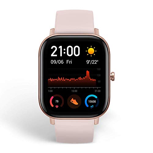 Amazfit GTS Smartwatch Fitness tracker con multitud de perfiles de actividad físcia y con GPS embebido, resistencia al agua 5 ATM (Rosa) Amazfit GTS Smartwatch Fitness tracker con multitud de perfiles de actividad físcia y con GPS embebido, resistencia al agua 5 ATM (Rosa)