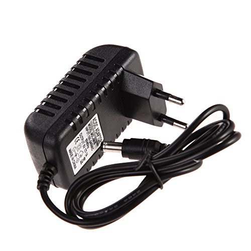 Amazingdeal365 AC 100-240V Adaptador Convertidor DC 5,5 x 2,5 mm 6V 1A 1000mA Cargador Adaptador de Corriente Negro