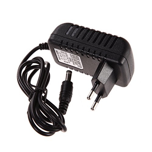 Amazingdeal365 AC 100-240V Adaptador Convertidor DC 5,5 x 2,5 mm 6V 1A 1000mA Cargador Adaptador de Corriente Negro