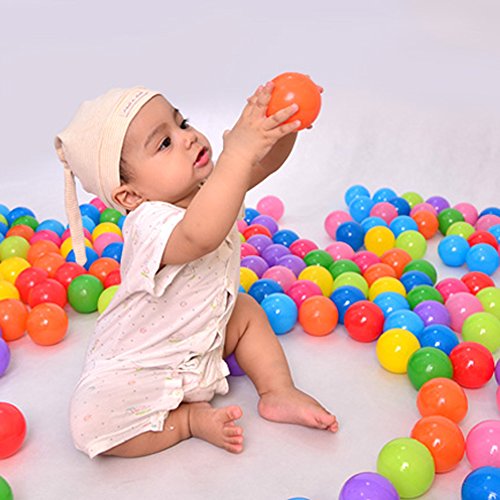 Amazingdeal365 Pelotas Multicolores de Plástico del Océano Gracioso para llenar Piscinasen Parque Infantil Regalo para los Niños (100Pcs)