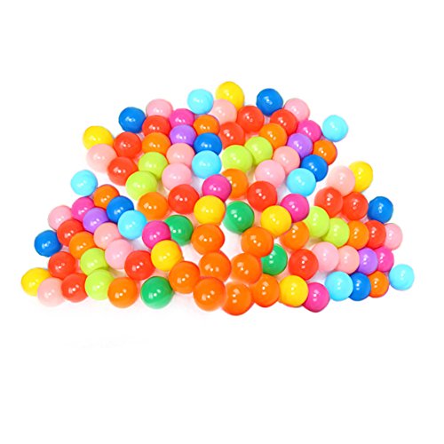 Amazingdeal365 Pelotas Multicolores de Plástico del Océano Gracioso para llenar Piscinasen Parque Infantil Regalo para los Niños (100Pcs)