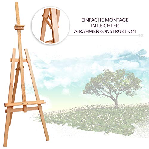 Amazinggirl Caballete Pintura niños - Caballete plegeable tripode Pintura De Tres Patas Regulable en Altura Madera de Haya (Madera de Haya, 180 cm) Amazinggirl Caballete Pintura niños - Caballete plegeable tripode Pintura De Tres Patas Regulable en Altura Madera de Haya (Madera de Haya, 180 cm)