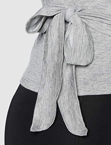 Amazon Brand - AURIQUE Top cruzado de ballet para mujer, Gris (Grey), 38, Label:S Amazon Brand - AURIQUE Top cruzado de ballet para mujer, Gris (Grey), 38, Label:S