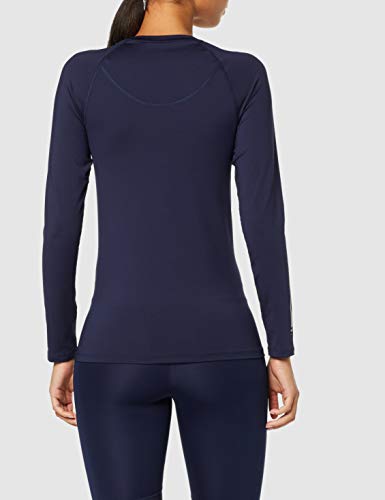 Amazon Brand - AURIQUE Top deportivo de running para mujer, Azul (Navy), 42, Label:L