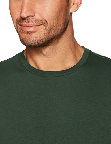 Amazon Essentials 2-Pack Regular-Fit Short-Sleeve Crewneck T-Shirts Camiseta, Verde (Dark Green), Small