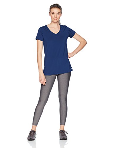 Amazon Essentials 2-Pack Tech Stretch Short-Sleeve V-Neck T-Shirt Athletic-Shirts, Azul Marino (Navy/Orchid), US (EU XS-S)