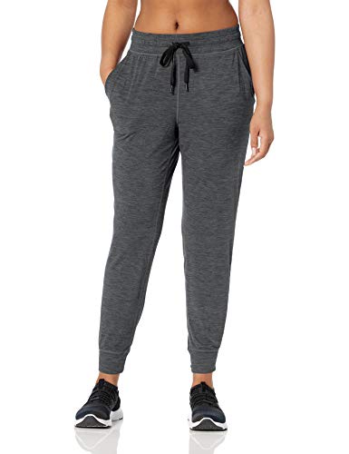Amazon Essentials Brushed Tech Stretch Jogger Pant Running-Pants, Negro (Black Spacedye), US (EU XS-S) Amazon Essentials Brushed Tech Stretch Jogger Pant Running-Pants, Negro (Black Spacedye), US (EU XS-S)