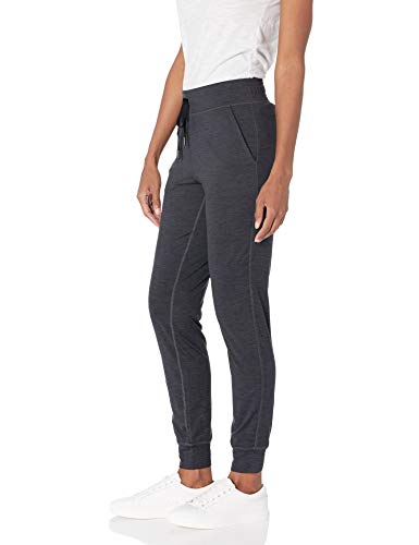 Amazon Essentials Brushed Tech Stretch Jogger Pant Running-Pants, Negro (Black Spacedye), US (EU XS-S)