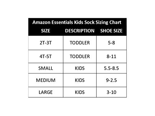 Amazon Essentials – Calcetín de corte bajo de algodón para niños (14 unidades), Blanco (White/Grey Heather Heel, Toe), 22-25.5 EU