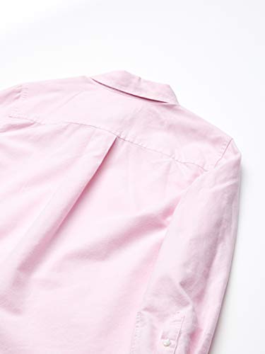 Amazon Essentials - Camisa de manga larga hecha de tela Oxford para niño, Rosa (Oxford Pink), US L (EU 134-140 CM, H)