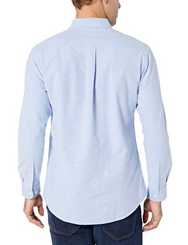 Amazon Essentials – Camisa Oxford lisa de manga larga de corte recto para hombre, Azul (Blue Blu), US S (EU S) Amazon Essentials – Camisa Oxford lisa de manga larga de corte recto para hombre, Azul (Blue Blu), US S (EU S)