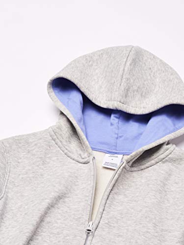 Amazon Essentials Fleece Zip-up Hoodie, fashion-hoodies Niñas, gris (Light Grey Heather), L (Talla fabricante: 10 Jahre)