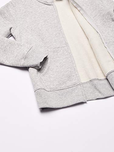 Amazon Essentials Fleece Zip-up Hoodie, fashion-hoodies Niñas, gris (Light Grey Heather), S (Talla fabricante: 6-7 Jahre)