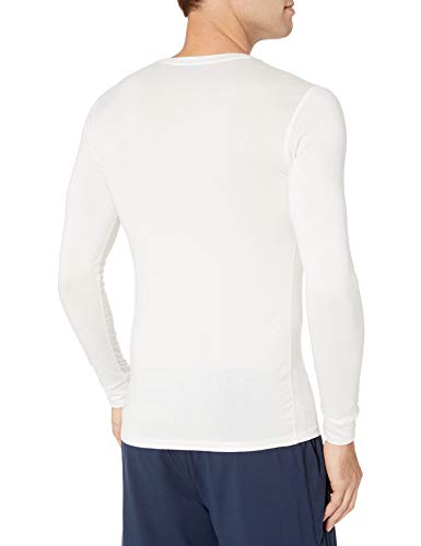 Amazon Essentials Heat Retention Long-Sleeve Base Layer Shirt Athletic-Shirts, Blanco, US S (EU S)