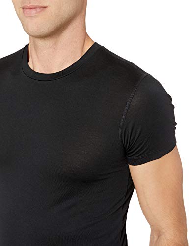 Amazon Essentials Heat Retention Short-Sleeve Base Layer Shirt Athletic-Shirts, Negro, US M (EU M)