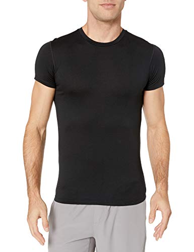 Amazon Essentials Heat Retention Short-Sleeve Base Layer Shirt Athletic-Shirts, Negro, US M (EU M)