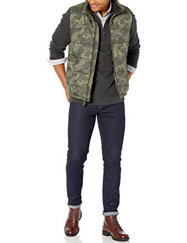 Amazon Essentials Heavy-Weight Puffer Vest Down-Outerwear-Vests, Camo, US L (EU L)