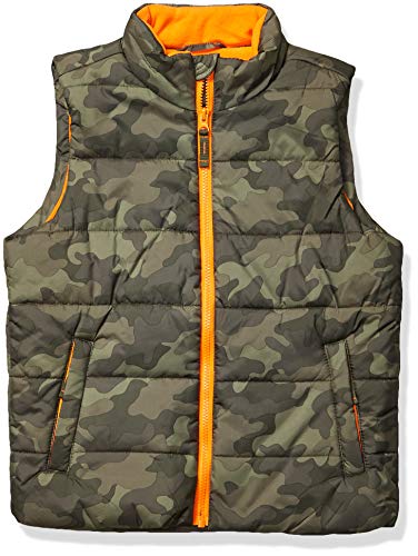 Amazon Essentials Heavy-Weight Puffer Vest down-outerwear-vests, Camuflaje, 4T Amazon Essentials Heavy-Weight Puffer Vest down-outerwear-vests, Camuflaje, 4T