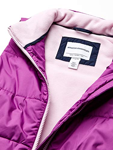 Amazon Essentials Heavy-Weight Puffer Vest Down-Outerwear-Vests, Púrpura Brillante, Medium Amazon Essentials Heavy-Weight Puffer Vest Down-Outerwear-Vests, Púrpura Brillante, Medium