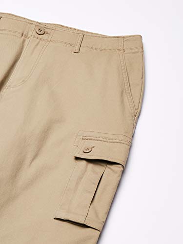 Amazon Essentials - Pantalones cargo elásticos de corte recto para hombre, Caqui, 36W x 28L Amazon Essentials - Pantalones cargo elásticos de corte recto para hombre, Caqui, 36W x 28L