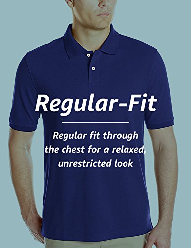 Amazon Essentials Regular-Fit Cotton Pique Polo Shirt, Amarillo, XS