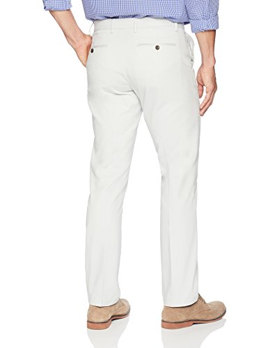 Amazon Essentials Slim-Fit Wrinkle-Resistant Flat-Front Chino Pant Pants, Plateado, 28W x 28L