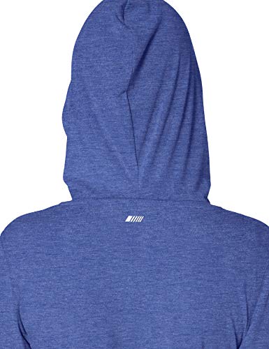 Amazon Essentials Studio Long-Sleeve Cross-Front Hoodie Athletic, Bright Blue Heather, US M (EU M - L)