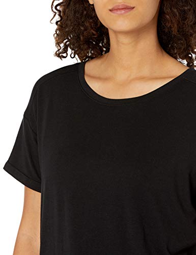 Amazon Essentials Studio Relaxed-Fit Crewneck T-Shirt fashion-t-shirts, Negro, Medium