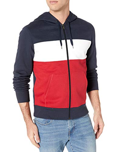 Amazon Essentials Sudadera con Capucha y Cremallera Completa fashion-sweatshirts, blanco, borgoña, azul marino (Burgundy/White/Navy), US S (EU S) Amazon Essentials Sudadera con Capucha y Cremallera Completa fashion-sweatshirts, blanco, borgoña, azul marino (Burgundy/White/Navy), US S (EU S)