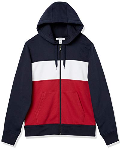 Amazon Essentials Sudadera con Capucha y Cremallera Completa fashion-sweatshirts, blanco, borgoña, azul marino (Burgundy/White/Navy), US S (EU S) Amazon Essentials Sudadera con Capucha y Cremallera Completa fashion-sweatshirts, blanco, borgoña, azul marino (Burgundy/White/Navy), US S (EU S)