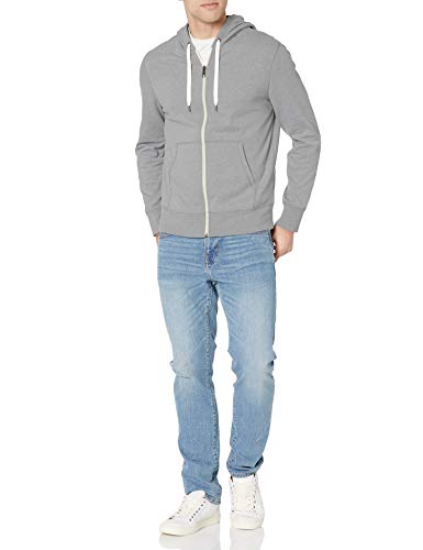 Amazon Essentials Sudadera Ligera de Felpa Francesa con Cremallera Completa Fashion-Hoodies, Gris, US XS (EU XS)