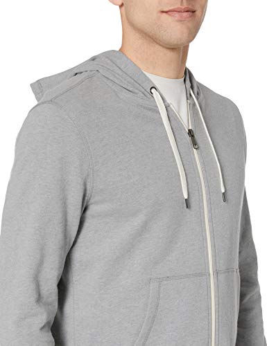 Amazon Essentials Sudadera Ligera de Felpa Francesa con Cremallera Completa Fashion-Hoodies, Gris, US XS (EU XS)