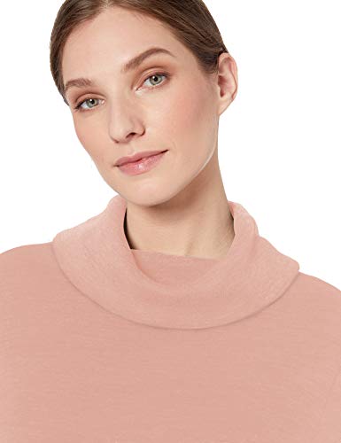 Amazon Essentials - Suéter de manga larga con cuello embudo para mujer, Loto, US L (EU L - XL)