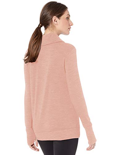 Amazon Essentials - Suéter de manga larga con cuello embudo para mujer, Loto, US L (EU L - XL)