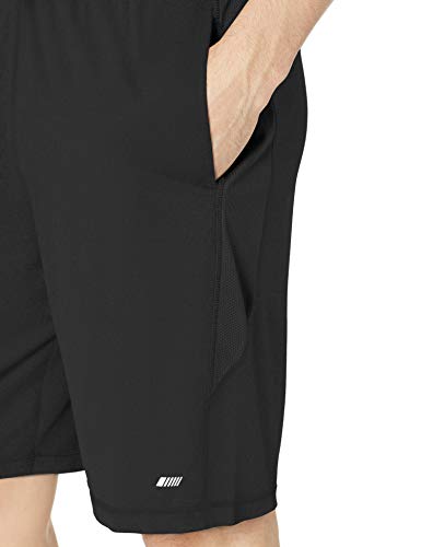 Amazon Essentials Tech Stretch Training Short Athletic-Shorts, Negro, US L (EU L)