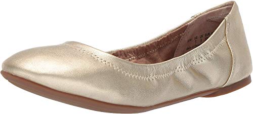 Amazon Essentials – Zapatos planos para mujer, Dorado, 8 B US (EU 38-39)