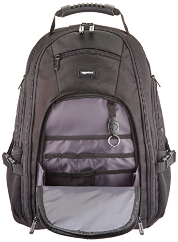 AmazonBasics Adventure - Mochila para portátil de hasta 17 pulgadas