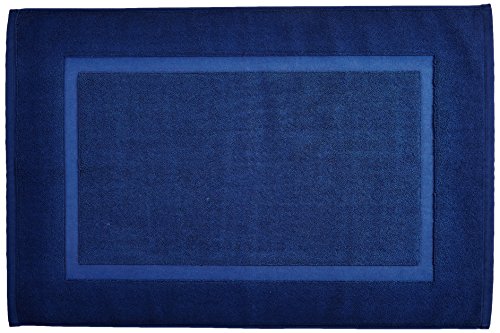 AmazonBasics Badvorleger mit rechteckiger Bordüre, Marineblau, 100% Baumwolle (1.200 g/m²), 50,8 x 78,7 cm AmazonBasics Badvorleger mit rechteckiger Bordüre, Marineblau, 100% Baumwolle (1.200 g/m²), 50,8 x 78,7 cm